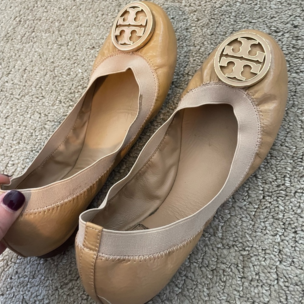 Nude Tory Burch Ballet Flats
